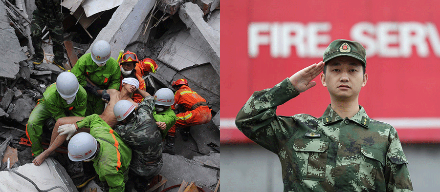 Rescued as a 20-year-old during 2008 earthquake, Jiang Yuhang later became a firefighter, Guizhou [China Daily]